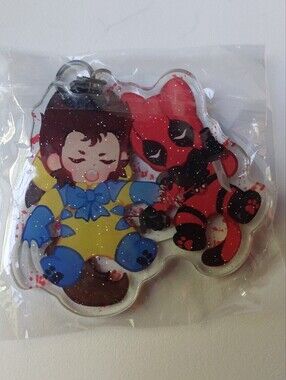 Deadpool & Wolverine Sparkle Keychain Double Sided